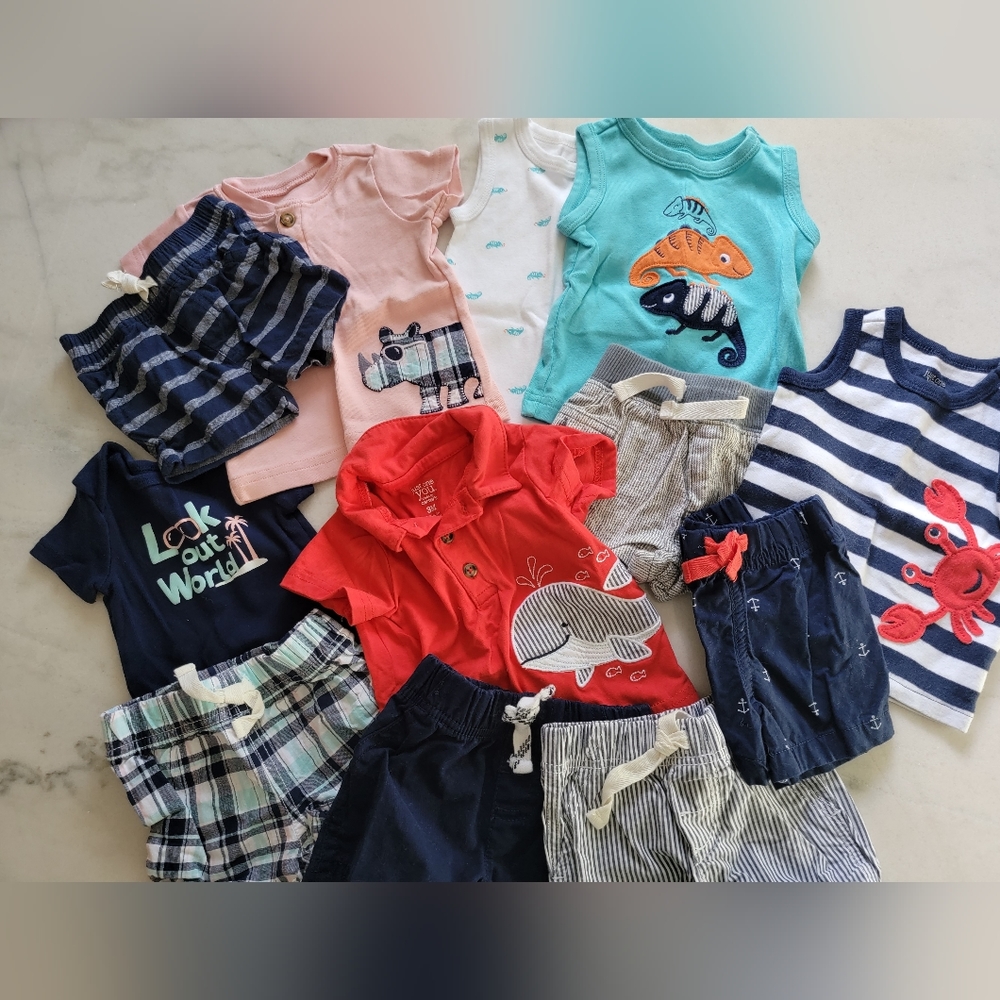 Baby Boys Summer Bundle 0-3 Months